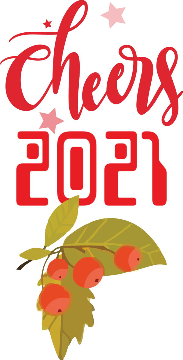 Transparent New Year Icon Design Computer for Welcome 2021 for New Year