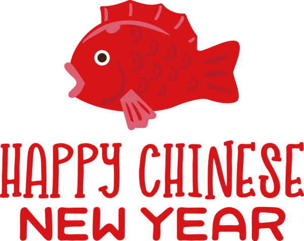 Transparent New Year Logo Fish Line for Chinese New Year for New Year
