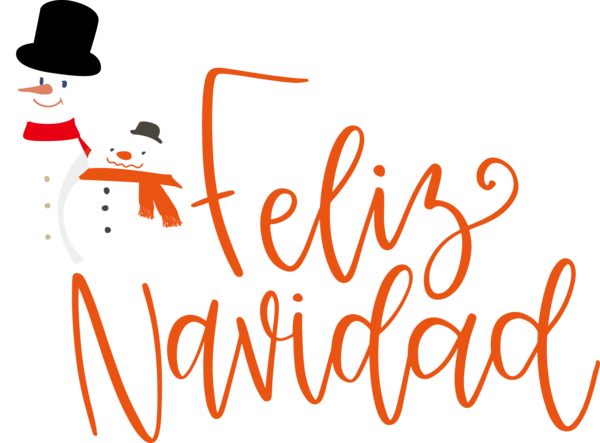 Transparent Christmas Logo Design Cartoon for Feliz Navidad for Christmas