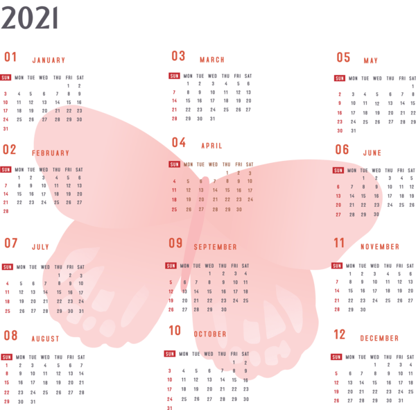 Transparent New Year Meter Font Calendar System for Printable 2021 Calendar for New Year