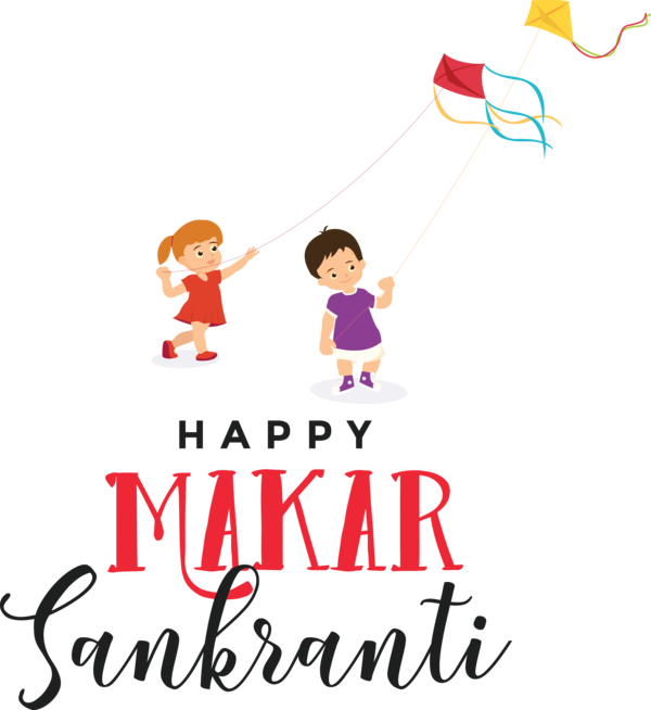 Transparent Makar Sankranti Logo Cartoon Line for Happy Makar Sankranti for Makar Sankranti