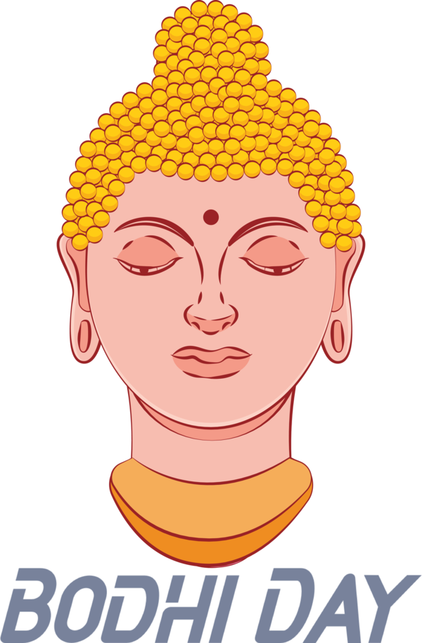Transparent Bodhi Day Face Forehead Yellow for Bodhi for Bodhi Day