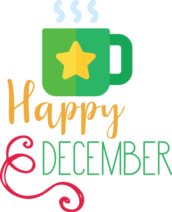 Transparent Christmas Logo Minimal techno Green for Hello December for Christmas