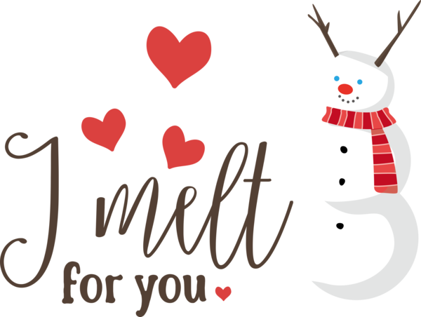 Transparent Christmas Logo Cartoon Character for Snowman for Christmas