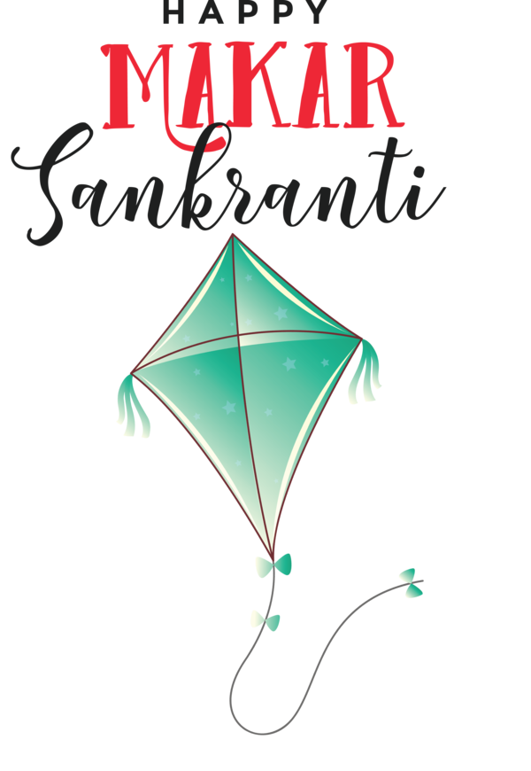 Transparent Makar Sankranti Leaf Line Triangle for Happy Makar Sankranti for Makar Sankranti