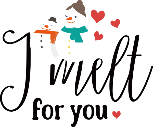 Transparent Christmas Logo Cartoon Design for Snowman for Christmas