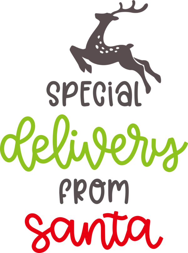 Transparent Christmas Deer Logo Dog for Santa for Christmas