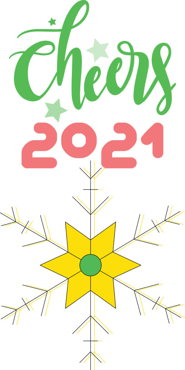 Transparent New Year Leaf Plant stem Diagram for Welcome 2021 for New Year