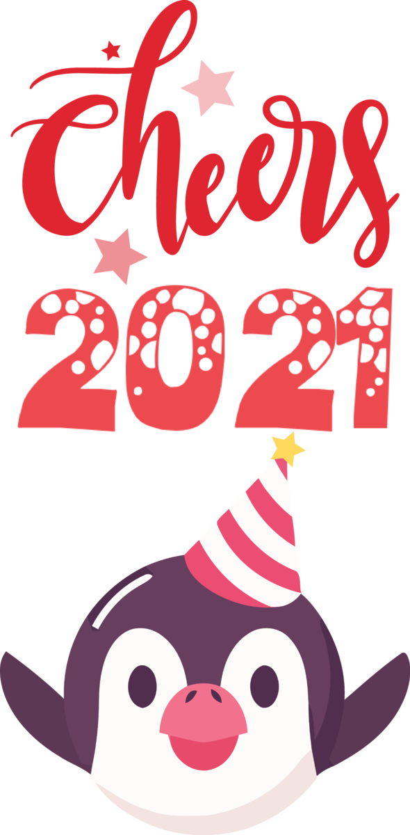 Transparent New Year Cheers 2021 Royalty-free Logo for Welcome 2021 for New Year