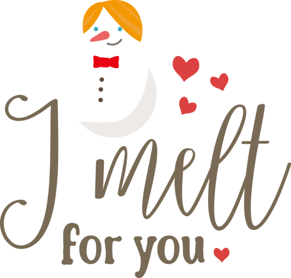 Transparent Christmas Design Logo Happiness for Snowman for Christmas
