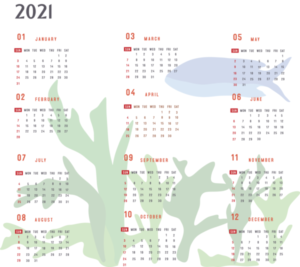 Transparent New Year Meter Font Calendar System for Printable 2021 Calendar for New Year