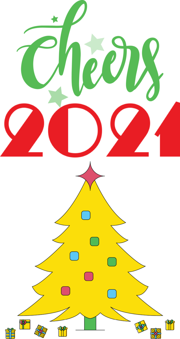 Transparent New Year Christmas Day Christmas tree Christmas ornament for Welcome 2021 for New Year