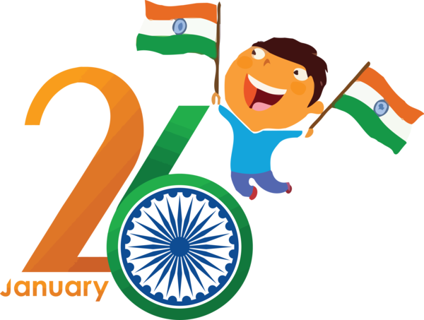 Transparent India Republic Day Logo Signage Design for Happy India Republic Day for India Republic Day