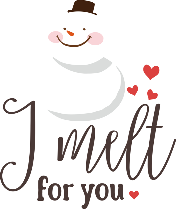 Transparent Christmas Logo Happiness Character for Snowman for Christmas