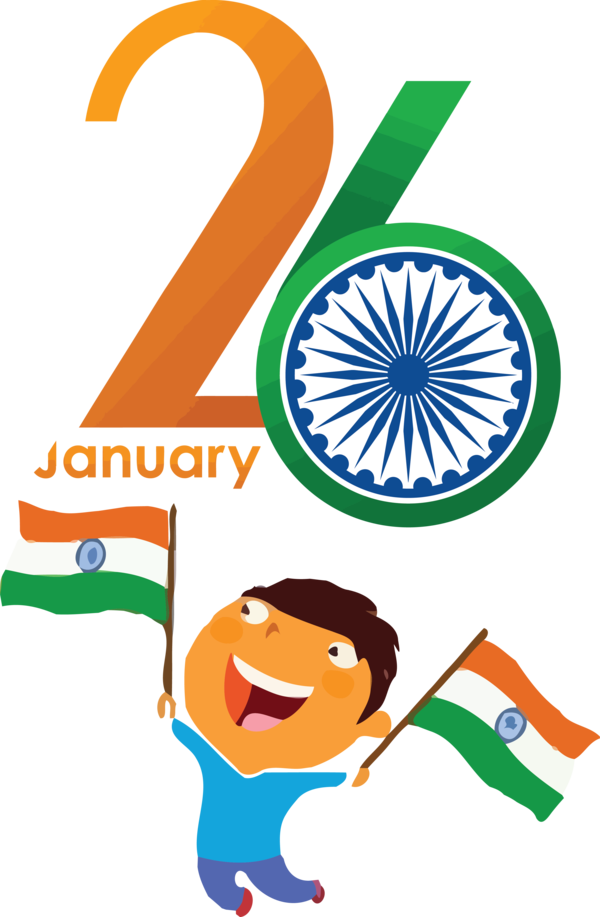 Transparent India Republic Day Logo Meter Design for Happy India Republic Day for India Republic Day