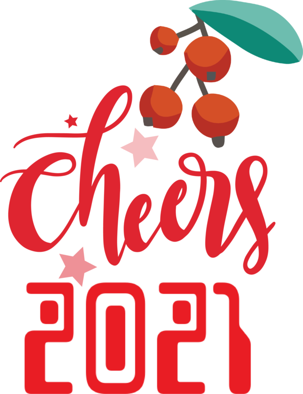 Transparent New Year Logo Line Meter for Welcome 2021 for New Year