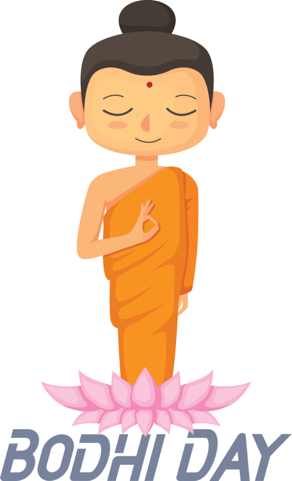 Transparent Bodhi Day Cartoon Character Human for Bodhi for Bodhi Day