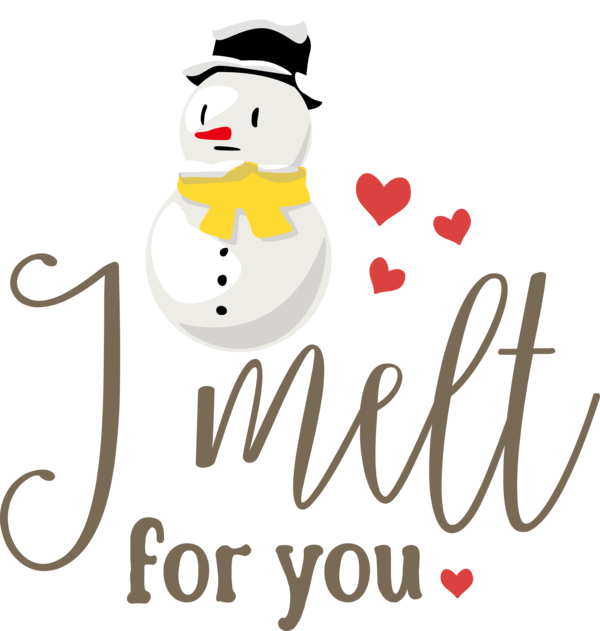 Transparent Christmas Logo Cartoon Character for Snowman for Christmas