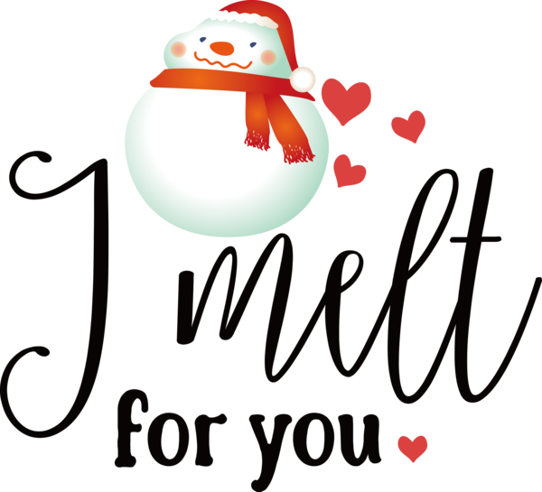 Transparent Christmas Logo Character Line for Snowman for Christmas