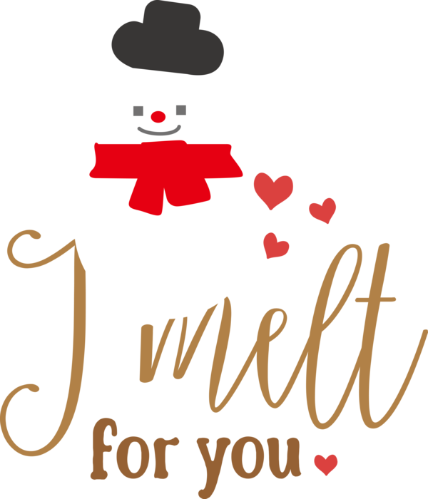 Transparent Christmas Logo Character Happiness for Snowman for Christmas
