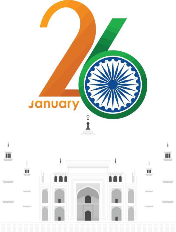 Transparent India Republic Day Logo Diagram Design for Happy India Republic Day for India Republic Day