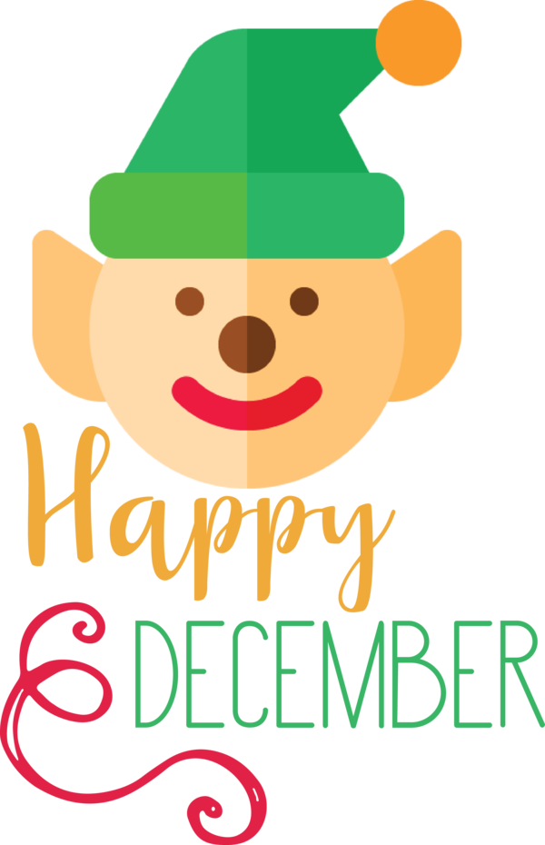 Transparent Christmas Smile Smiley Happiness for Hello December for Christmas