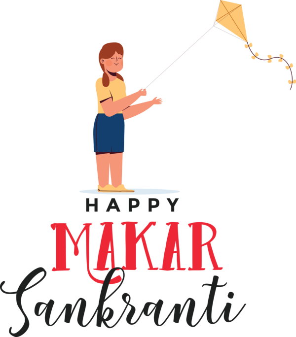 Transparent Makar Sankranti Logo Meter Joint for Happy Makar Sankranti for Makar Sankranti