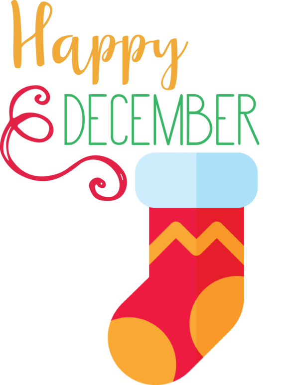 Transparent Christmas Logo Shoe Line for Hello December for Christmas