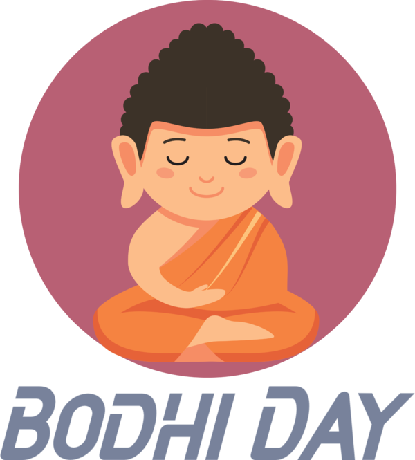 Transparent Bodhi Day Vesak Meditación Budista Zen Estate Calmado for Bodhi for Bodhi Day