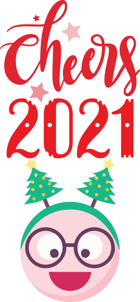 Transparent New Year Design Line Meter for Welcome 2021 for New Year