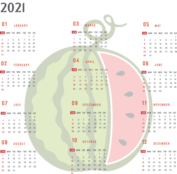 Transparent New Year Font Meter Calendar System for Printable 2021 Calendar for New Year