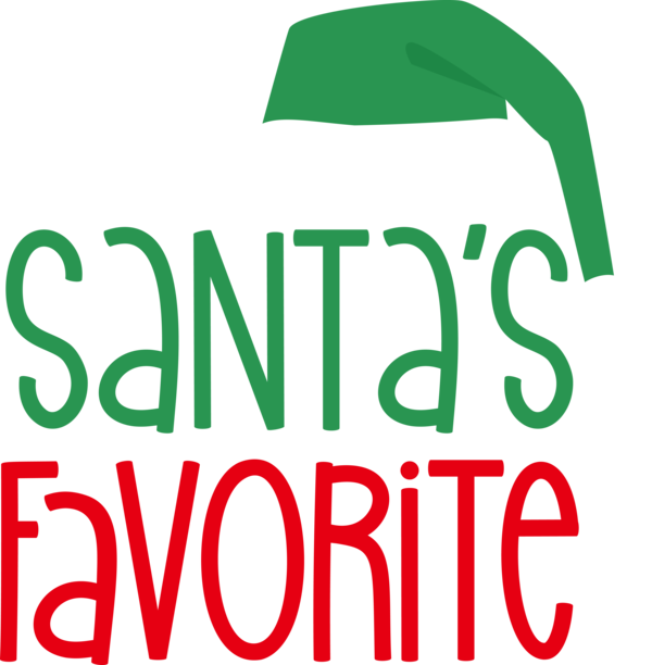 Transparent Christmas Logo Green Design for Santa for Christmas