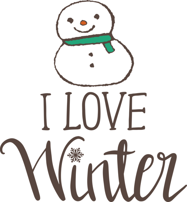 Transparent Christmas Logo Meter Snowman for Hello Winter for Christmas