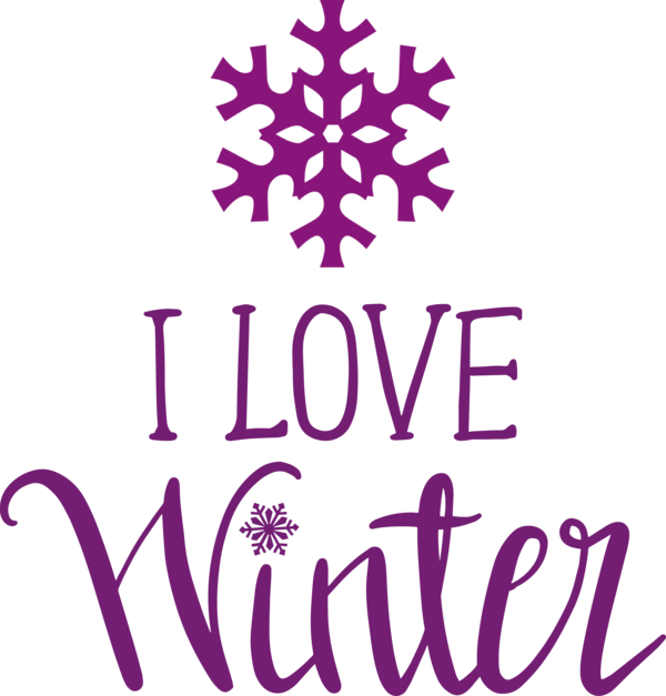 Transparent Christmas Logo Design Lilac M for Hello Winter for Christmas