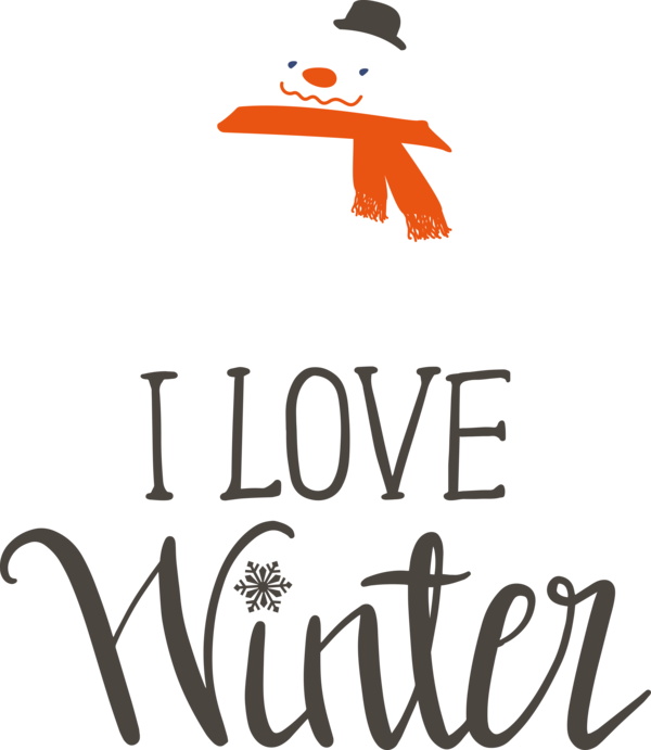 Transparent Christmas Design Logo Text for Hello Winter for Christmas