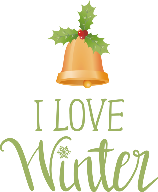 Transparent Christmas Logo Leaf Plant stem for Hello Winter for Christmas
