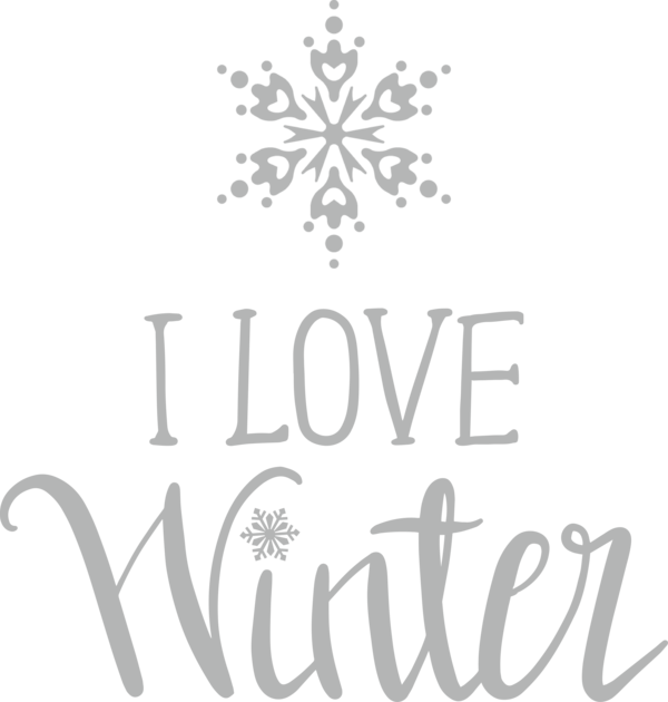 Transparent Christmas Meter Logo Calligraphy for Hello Winter for Christmas