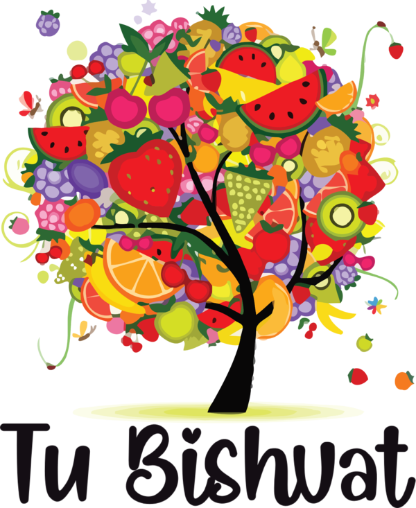 Transparent Tu Bishvat Fruit tree Fruit Tree for Tu Bishvat Tree for Tu Bishvat