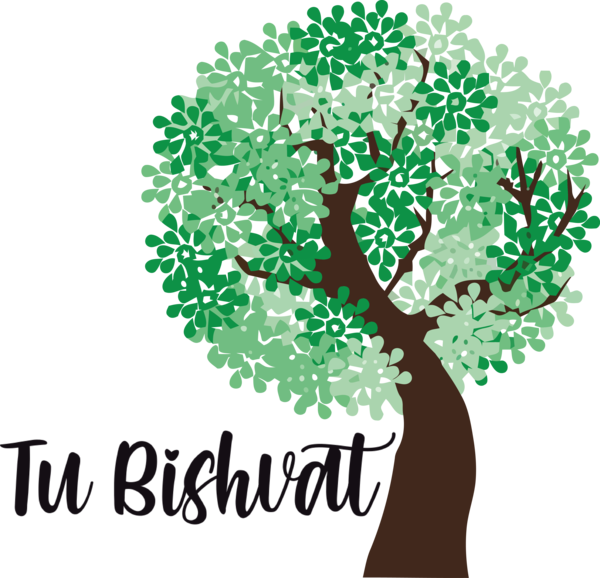 Transparent Tu Bishvat Tree Fruit tree Branch for Tu Bishvat Tree for Tu Bishvat