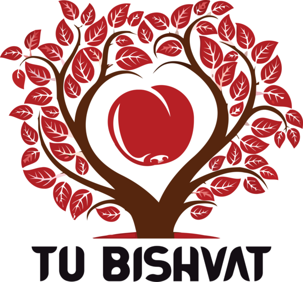 Transparent Tu Bishvat Tree Branch Logo for Tu Bishvat Tree for Tu Bishvat