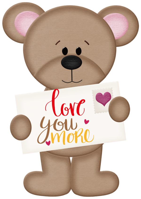 Transparent Valentine's Day Teddy bear Valentine's Day Watercolor painting for Valentines Day Quotes for Valentines Day