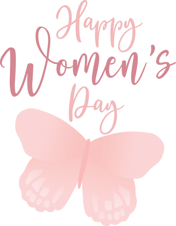 Transparent International Women's Day Butterflies Petal Meter for Women's Day for International Womens Day