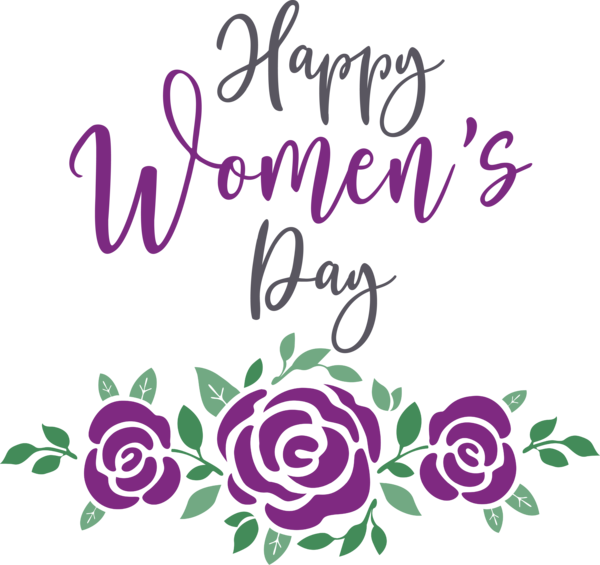 Transparent International Women's Day Line art Calligraphy Logo for Women's Day for International Womens Day