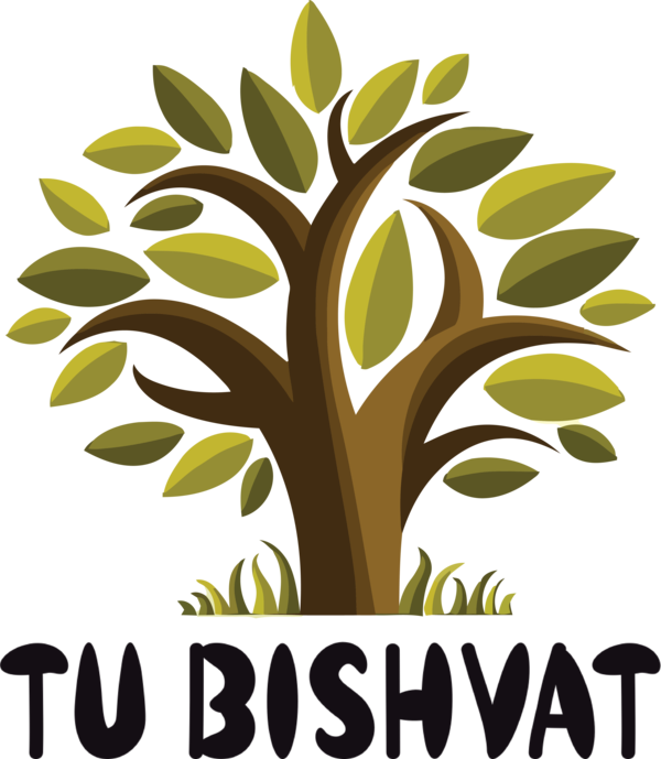 Transparent Tu Bishvat Logo Symbol Royalty-free for Tu Bishvat Tree for Tu Bishvat