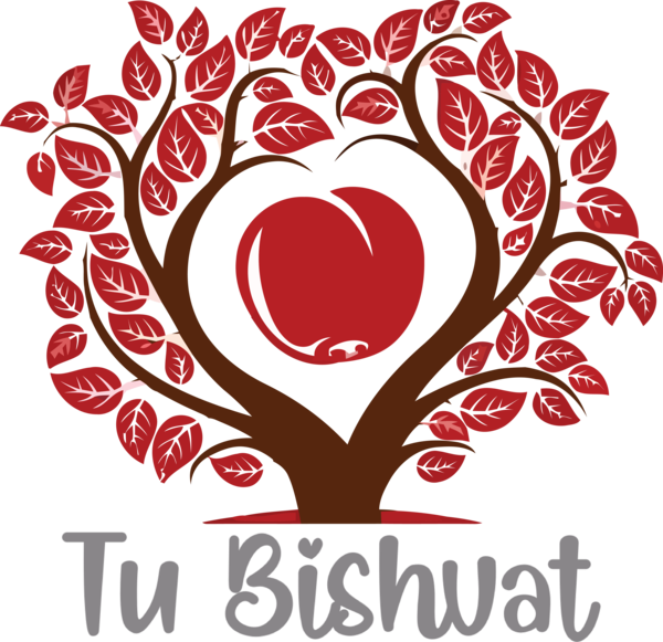 Transparent Tu Bishvat Tree Logo Symbol for Tu Bishvat Tree for Tu Bishvat