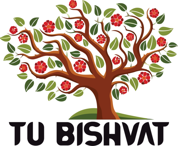 Transparent Tu Bishvat Tree Branch Plant stem for Tu Bishvat Tree for Tu Bishvat
