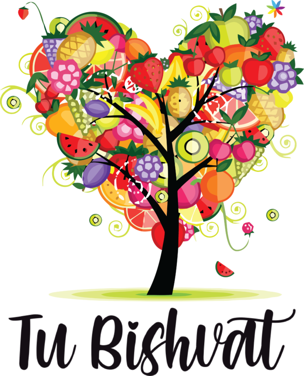Transparent Tu Bishvat Fruit tree Fruit Fruit for Tu Bishvat Tree for Tu Bishvat