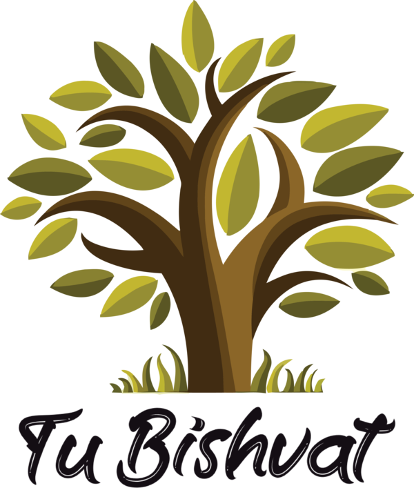 Transparent Tu Bishvat Symbol Logo Royalty-free for Tu Bishvat Tree for Tu Bishvat
