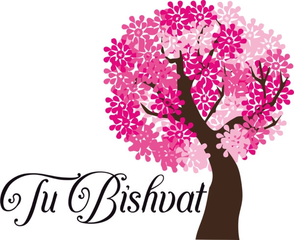 Transparent Tu Bishvat Tree Design Trunk for Tu Bishvat Tree for Tu Bishvat