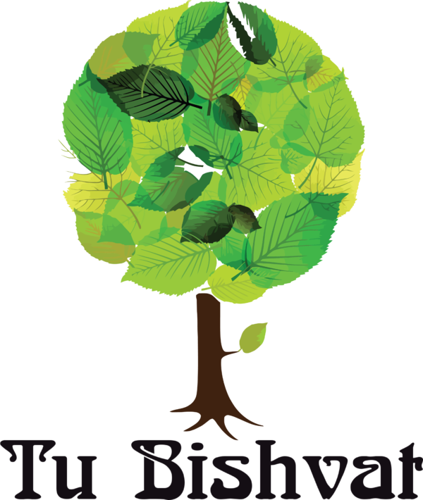 Transparent Tu Bishvat Abstract art Design Poster for Tu Bishvat Tree for Tu Bishvat